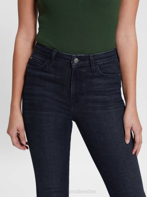 GUESS vaqueros ajustados 1981 mujer 0P8X36 lavado índigo laguna azul vestir