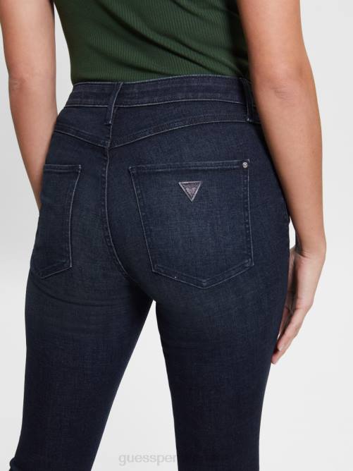 GUESS vaqueros ajustados 1981 mujer 0P8X36 lavado índigo laguna azul vestir