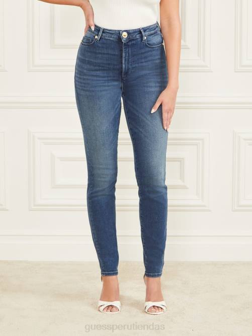 GUESS vaqueros con tacón de aguja nº 97 mujer 0P8X103 lavado azul noche vestir
