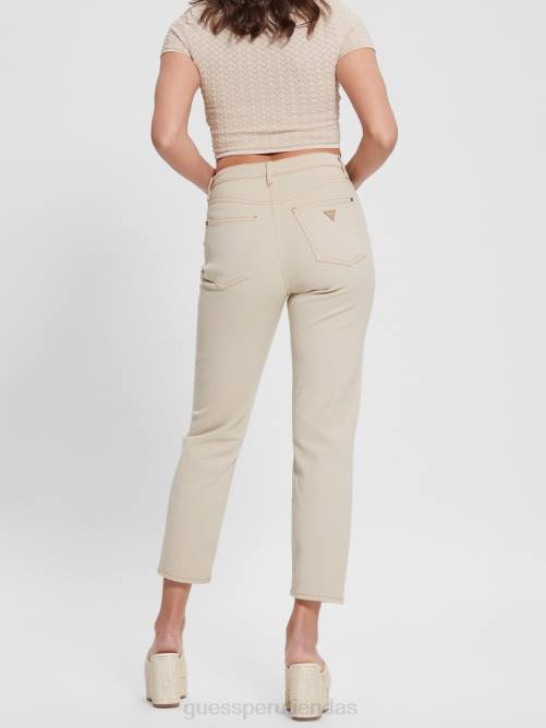 GUESS vaqueros de mamá mujer 0P8X106 álamo temblón blanco múltiple vestir