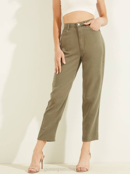 GUESS vaqueros de mamá mujer 0P8X186 lavado de isla vestir