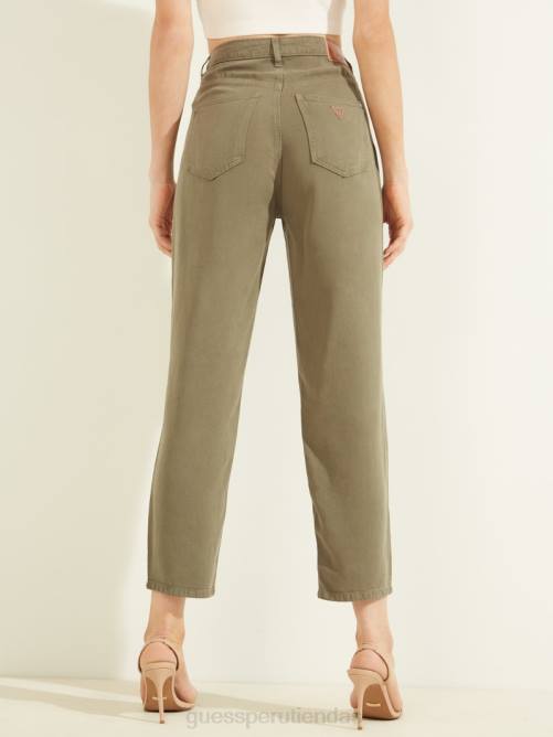 GUESS vaqueros de mamá mujer 0P8X186 lavado de isla vestir