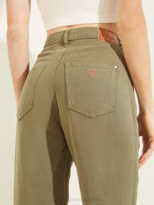 GUESS vaqueros de mamá mujer 0P8X186 lavado de isla vestir