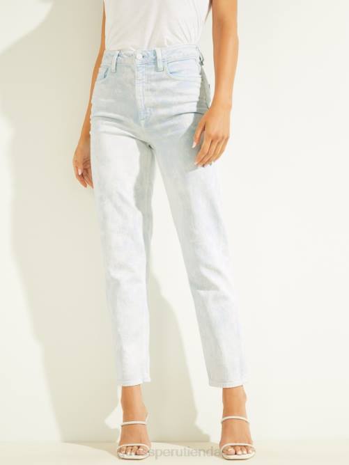 GUESS vaqueros de mamá mujer 0P8X228 lavado con agua acida vestir