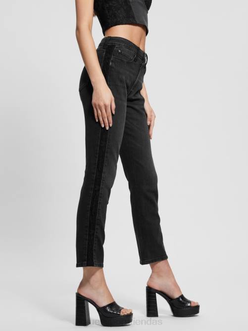 GUESS vaqueros eco girly con banda lateral de encaje mujer 0P8X90 encaje autentico vestir