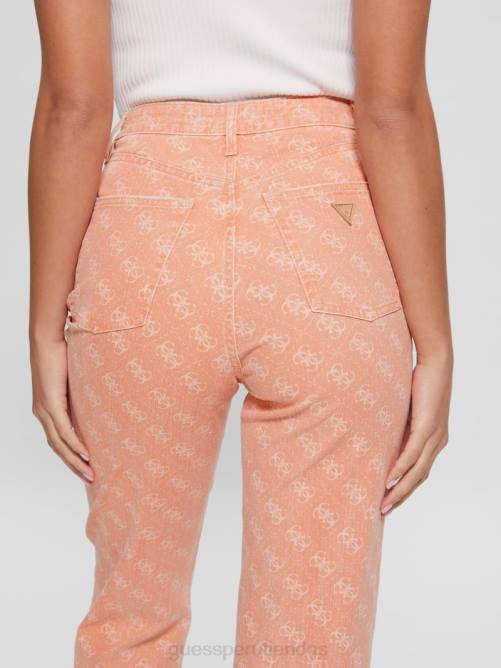 GUESS vaqueros melrose quattro g estampados mujer 0P8X290 jugo de albaricoque vestir