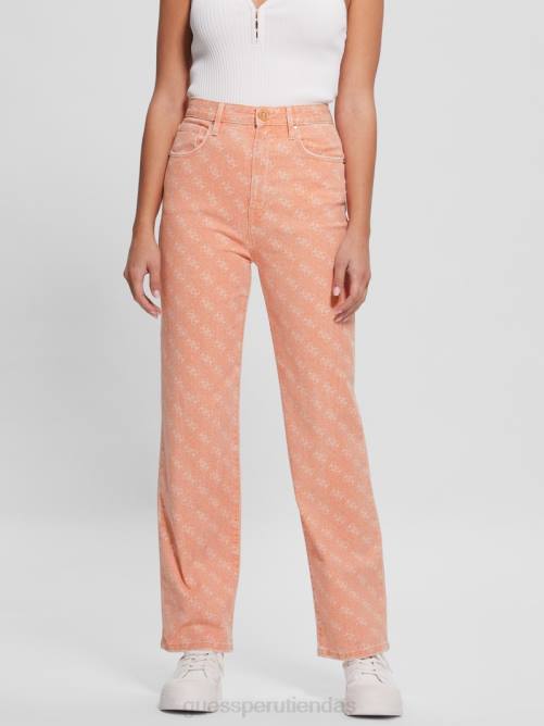 GUESS vaqueros melrose quattro g estampados mujer 0P8X290 jugo de albaricoque vestir