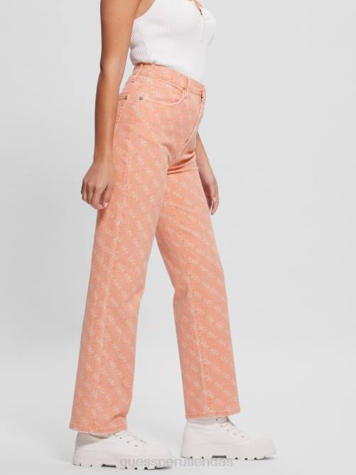 GUESS vaqueros melrose quattro g estampados mujer 0P8X290 jugo de albaricoque vestir