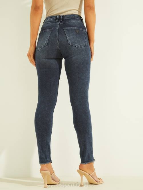 GUESS vaqueros pitillo ecológicos muy altos mujer 0P8X238 mover el esqueleto vestir
