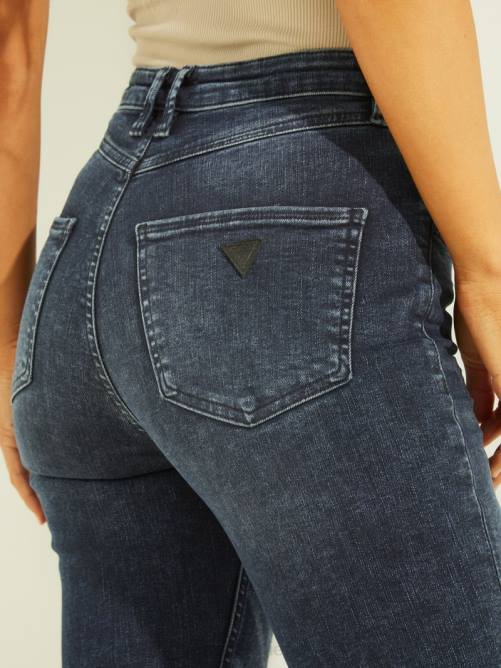 GUESS vaqueros pitillo ecológicos muy altos mujer 0P8X238 mover el esqueleto vestir