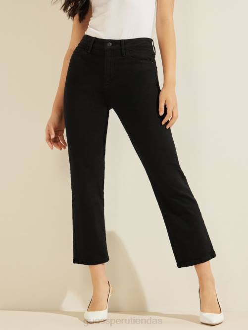 GUESS vaqueros rectos 1981 mujer 0P8X218 negro múltiple vestir