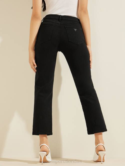 GUESS vaqueros rectos 1981 mujer 0P8X218 negro múltiple vestir