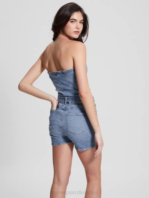 GUESS mameluco denim eco skylark mujer 0P8X12 blues de cali vestir