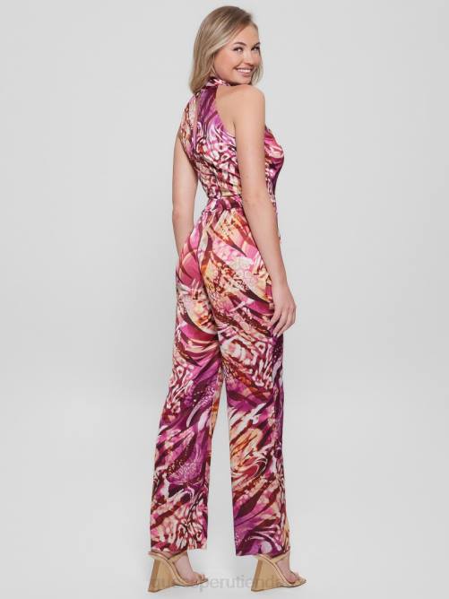 GUESS mono con estampado de rosas ecológicas mujer 0P8X434 animal más colorido vestir