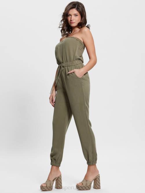 GUESS mono de jade mujer 0P8X348 oliva militar multi vestir