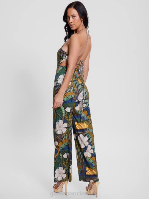 GUESS mono eco lori con espalda abierta mujer 0P8X325 viajero tropical vestir