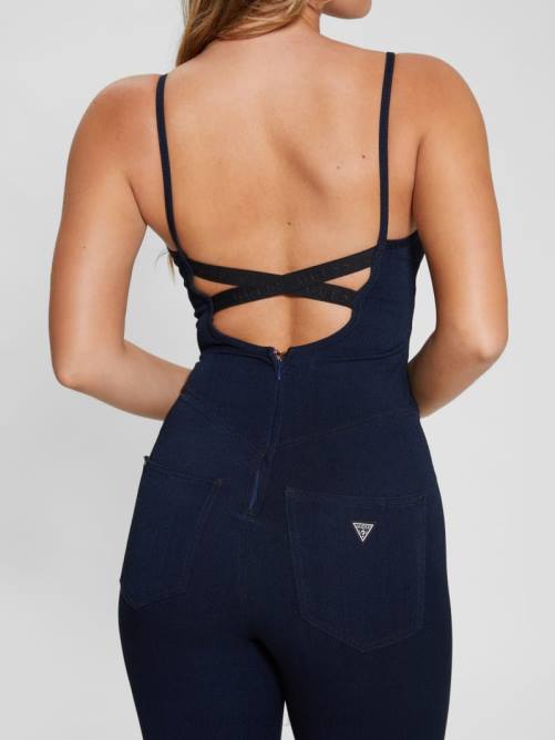 GUESS mono vaquero eco kicksuit mujer 0P8X32 ser azul vestir