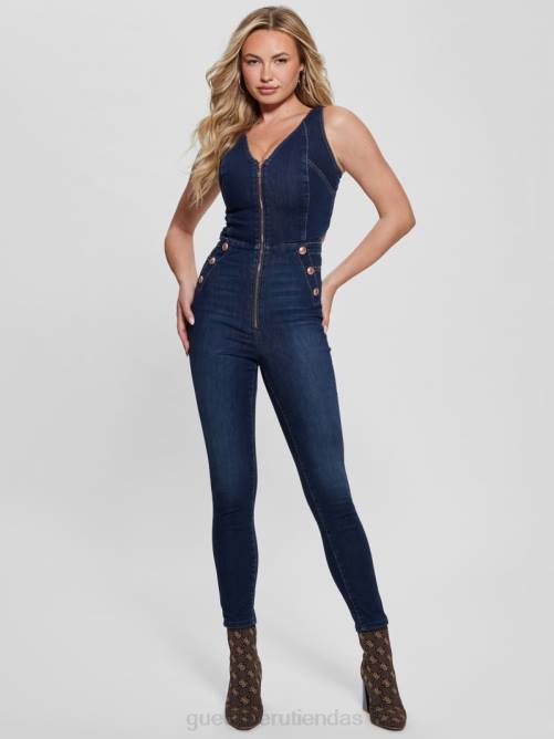 GUESS mono vaquero reina mujer 0P8X94 penacho oscuro vestir