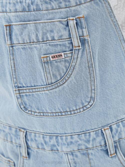GUESS pantalones cortos de carpintero originales mujer 0P8X164 ir a fez lt lavar vestir