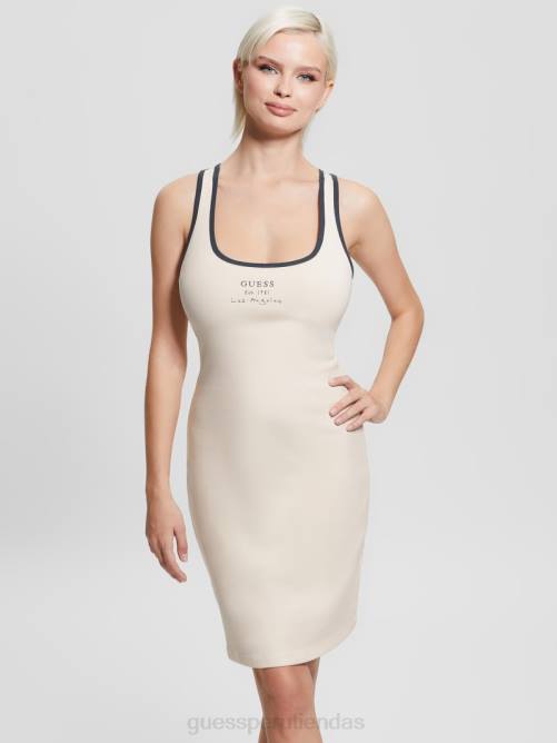 GUESS vestido activo con firma ecológica mujer 0P8X589 rosa sutil vestir