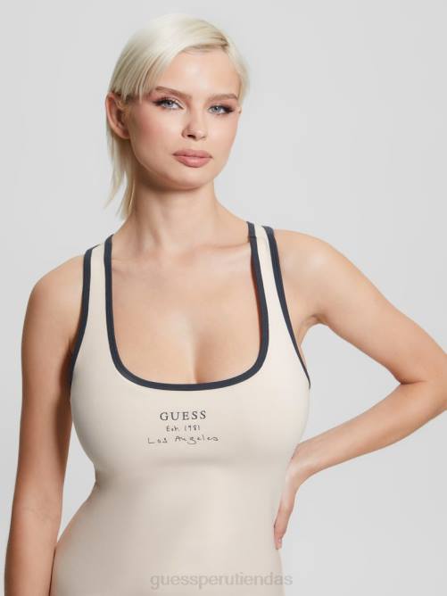 GUESS vestido activo con firma ecológica mujer 0P8X589 rosa sutil vestir
