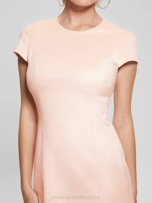 GUESS vestido alma de ante sintético mujer 0P8X615 brisa sonrojada vestir