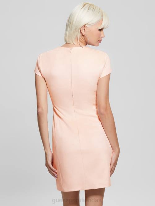 GUESS vestido alma de ante sintético mujer 0P8X615 brisa sonrojada vestir
