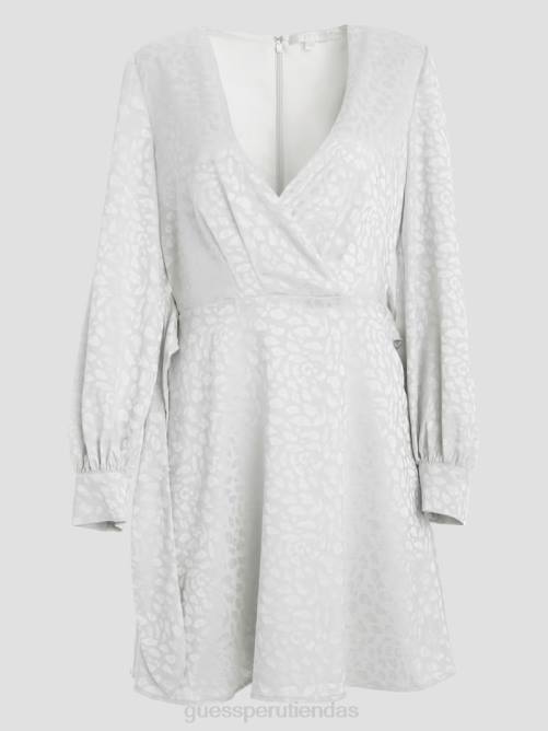 GUESS vestido brielle de leopardo mujer 0P8X906 piedra apagada multi vestir