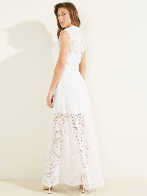 GUESS vestido creta mujer 0P8X816 blanco puro vestir