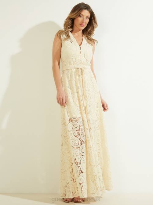 GUESS vestido creta mujer 0P8X879 madreperla vestir