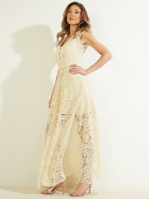 GUESS vestido creta mujer 0P8X879 madreperla vestir