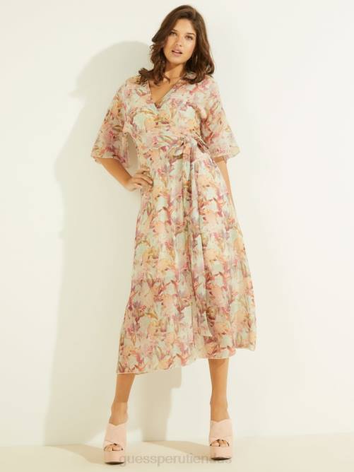 GUESS vestido damien mujer 0P8X704 impresión miraflores vestir