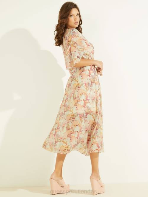 GUESS vestido damien mujer 0P8X704 impresión miraflores vestir