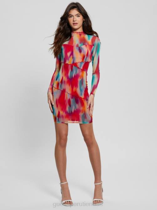 GUESS vestido de malla eco jemma mujer 0P8X323 la vida es rapida vestir