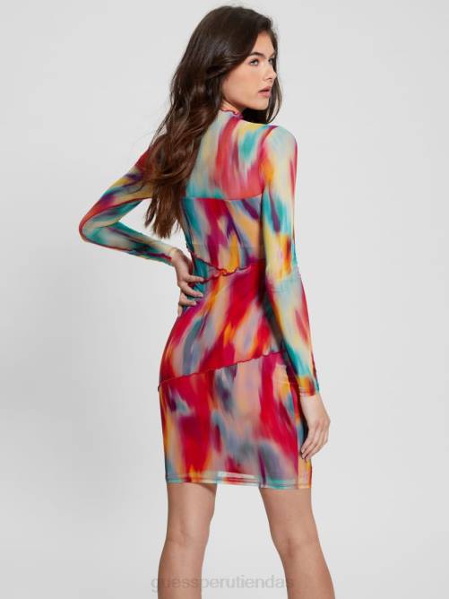 GUESS vestido de malla eco jemma mujer 0P8X323 la vida es rapida vestir