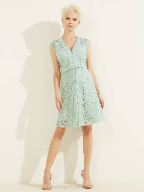 GUESS vestido de mikonos mujer 0P8X630 palma de aloe vestir
