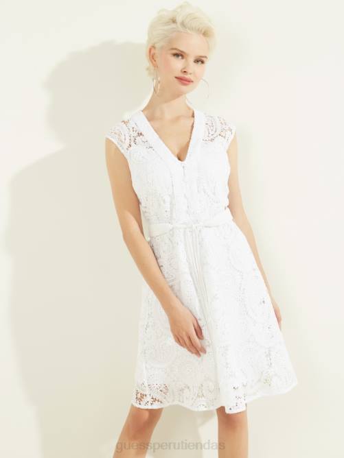 GUESS vestido de mikonos mujer 0P8X831 blanco puro vestir