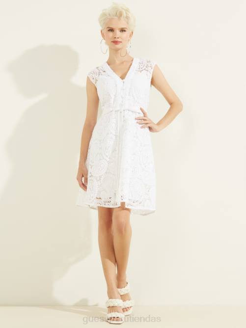 GUESS vestido de mikonos mujer 0P8X831 blanco puro vestir