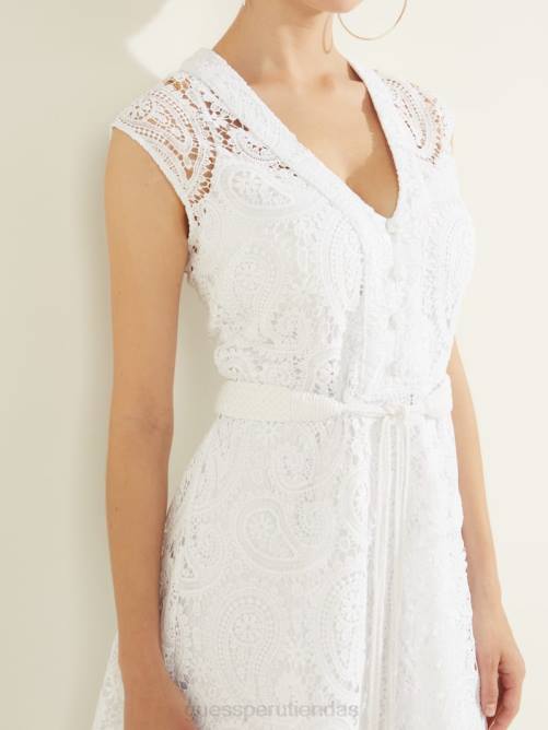 GUESS vestido de mikonos mujer 0P8X831 blanco puro vestir