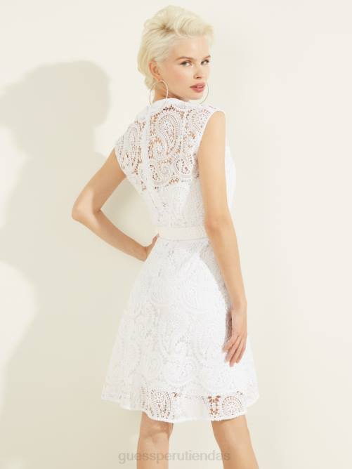 GUESS vestido de mikonos mujer 0P8X831 blanco puro vestir
