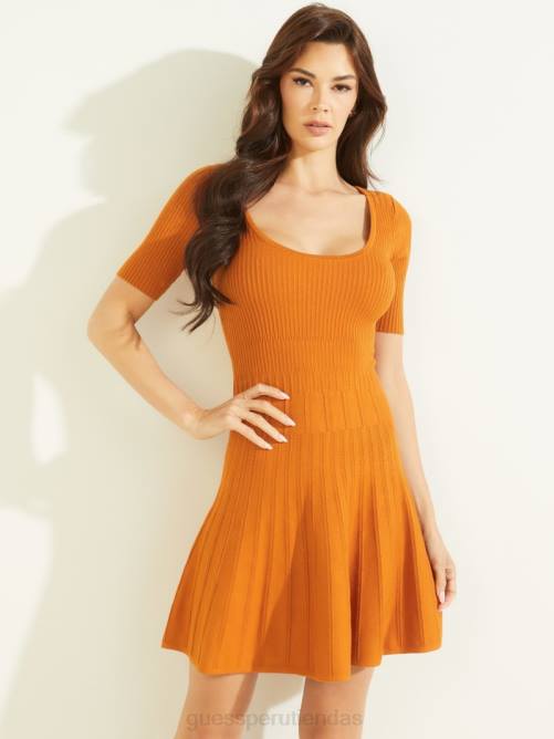 GUESS vestido de punto eco amelia mujer 0P8X803 floración de otoño vestir