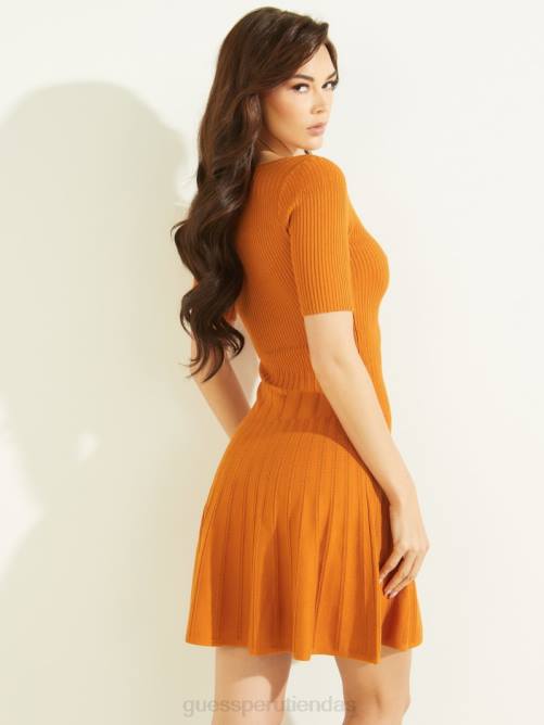 GUESS vestido de punto eco amelia mujer 0P8X803 floración de otoño vestir