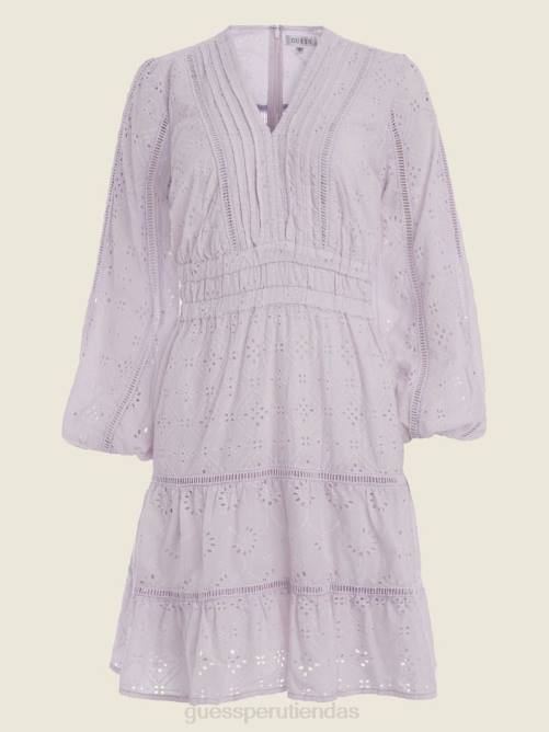 GUESS vestido eco arita mujer 0P8X881 neblina de lavanda multi vestir