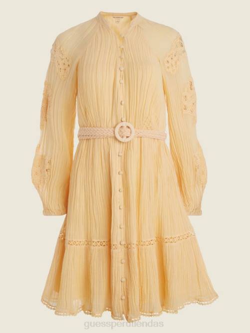 GUESS vestido eco arita mujer 0P8X899 ligeramente melocotón multi vestir