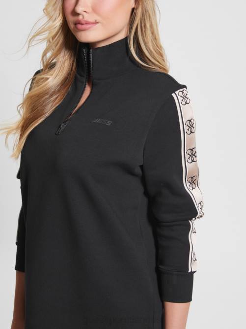 GUESS vestido eco britney con cinta y logo mujer 0P8X726 negro vestir