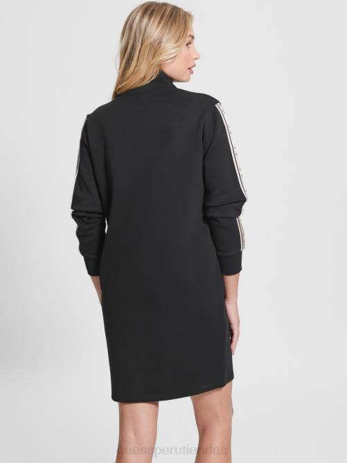GUESS vestido eco britney con cinta y logo mujer 0P8X726 negro vestir