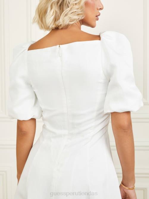 GUESS vestido eco calla mujer 0P8X910 perla pálida vestir