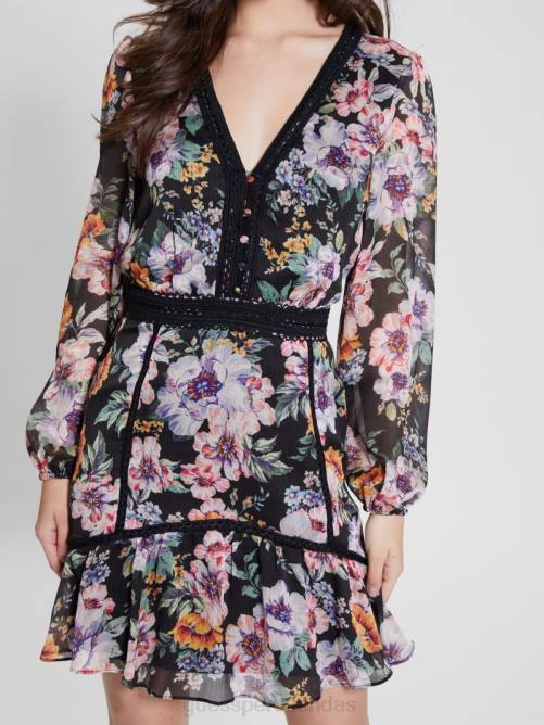 GUESS vestido eco elana floral mujer 0P8X344 ciaobella vestir