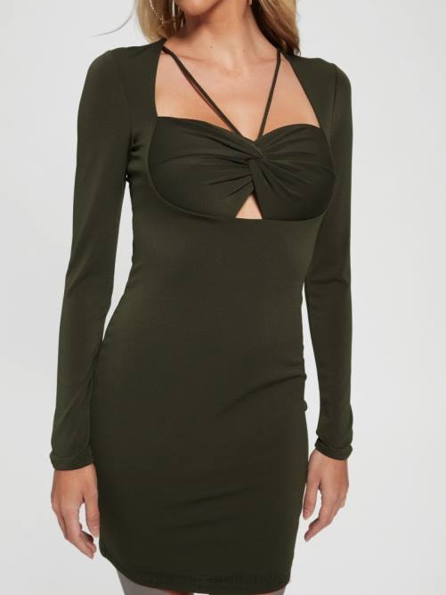 GUESS vestido eco emma mujer 0P8X754 cazador verde vestir