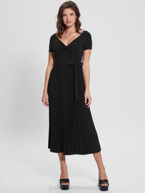 GUESS vestido eco erynn con cinturón mujer 0P8X747 negro vestir